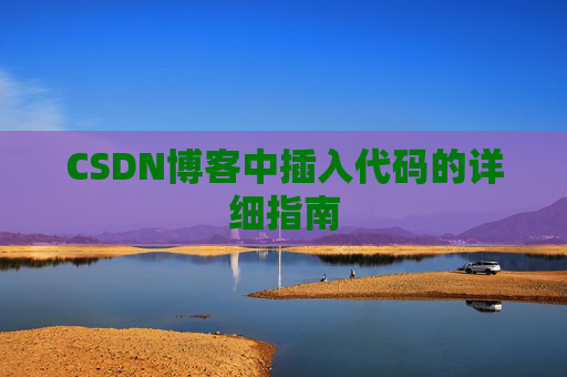 CSDN博客中插入代码的详细指南